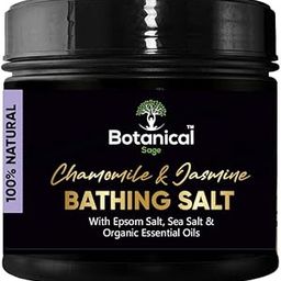 Botanical Sage- Chamomile & Jasmine Bathing Salt 1Kg For Body & Foot Spa | Calming, Relaxing, Aromatherapy | Infused With Essential Oils-image-8