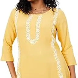 max Women's Rayon Regular Fit Casual Kurta-picture-21