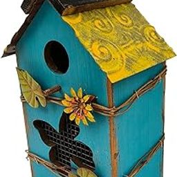 SECRET DESIRE Hanging Bird House Outside Garden Decoration for Patio Bird Lovers Gift Blue|Home Improvement|Plumbing & Fixtures|Other Home Plumbing & Fixtures-image-15