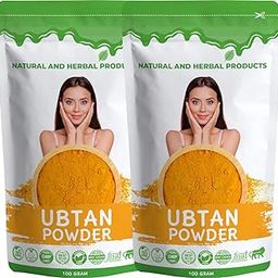 Ubtan Powder for Face and Body | Face Pack | Body Scrub For Skin Care | Face Mask | Skin Brightening | Skin Whitening | Bridal | Dulhan Special | Babies | Bath | Kids | Marriage - 100Gram(Pack of 2) }-image-43