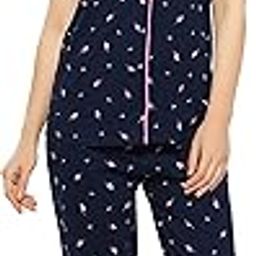 Women's Cotton Heart Printed Stylish Night Suit Pajama Set-image-93