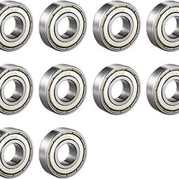 ZUBSHA 605ZZ/10PICS Deep Groove Ball Bearing Double Shield 605-ZZ, 5mm x 14mm x 5mm Chrome Steel Bearings-29