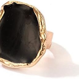 Stylish Adjustable Statement Ring for Women and Girls (Black) (14681r)-image-60