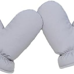 ATORSE Down Mittens for Men Women Snow Mittens for Snowmobiling Snowboarding Biking Grey-image-36