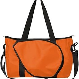 Enakshi (LABEL) Creations Badminton Racquet Bag for Men Women Waterproof Lightweight Tennis Racket Bag Orange-picture-18