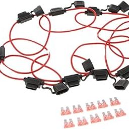 HEAVENGLOW Trade 12 Gauge ATC Fuse Holder Box in-Line AWG Wire Copper 12V 40A Blade Standard Plug Socket Pack of 10-image-17