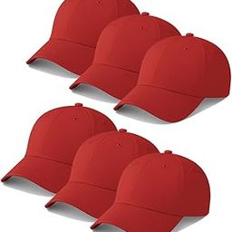 Pack of 6 Cotton Baseball Caps Unisex Adjustable Hats for Men & Women-image-48