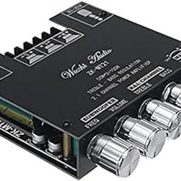 SP Electron Bluetooth Power Amplifier Board with Subwoofer 2.1 Channel 50W×2+100W, 12V-24V Audio Power Amplifier Module with Treble and Bass Control for DIY Bluetooth Audio and Store Home Theater-image-73