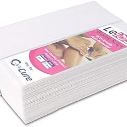 Leios™ Non-Woven Full Body Hair Removal Plain Wax Strips Without Wax For Facial & Chin, Arms & Legs, Underarm, Brazilian, Eyebrow, Bikini Women and Men | useful for normal, Sensitive & dry Skin | Upto 28 Day Smoothness (White, 50)-15
