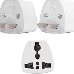 Hi-Plasst India to Australia Plug Adapter | Pack of 2 | Universal Travel Adapter Type-I (3-Pin) | Socket Converter for China, NZ, Argentina, Fiji | Australian Adapter for Phones, Laptops-65