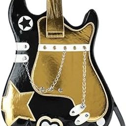 Guitar Shaped Backpack Fashion Trendy Guitar Purse for Dating Shopping Party Black Clothing, Shoes & Accessories Womens Handbags & Bags-image-59