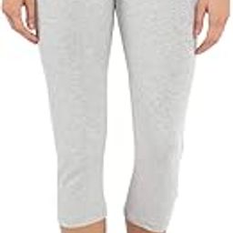 Women's Capri Cotton Casual Style Capri (1391-0105-Lg-Pg_Light Grey Melange/Purple Glory_Small), Large-picture-37