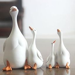 TOG Mother Duck and Ducklings Figurine Sculpture Resin Statue Crafts L 10x15cm - Home & Garden - Garden Decor - Statues & Lawn Ornaments-image-23