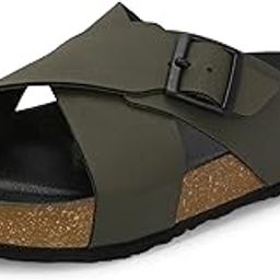 Men's Cushion Sliders/Slippers | PU Padding on the Footbed | Bounce Back Technology | Comfortable & LightWeight | Waterproof & Everyday Flip Flops for Gents (7311)-picture-52