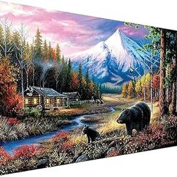TREXEE Large Size (40*70cm) 5D Diamond Painting by Numbers Kit Diy Diamond Painting Kit | 27.5 X 15.7inch | DIY Full Drill Embroidery Cross Stitch Pictures Art Kit, Diy Diamond Painting Kit Diy Painting kit for Adults & Kids-picture-27