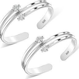 925 Sterling Silver BIS Hallmarked Toe Ring For Women-image-47