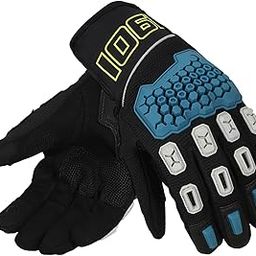 Royal Enfield MX PRO GLOVES Polyester & Genuine leather & Microsuede construction | TPR protectors: Knuckles & Fingers | CE certified Class L1 - KP standards | BLUE 27.6 cm 2XL-image-79