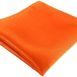 Style Along Orange Solid Premium Mens Solid Micro Fiber Silk Satin Pocket Square Wedding Handkerchiefs-picture-18