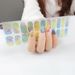 Havilah Nail Sticker 22 Fingers Shiny Onion Powder Starry Waterproof Nail Sticker Model 20-image-94