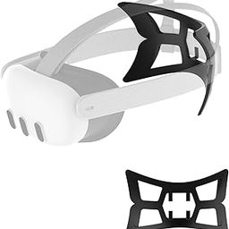 APEXINNO VR Head Strap Pad for Meta Quest 3 Headset Accessories, TPU Head Strap Cushion for Oculus Quest 3 Original Head Strap, Bracket for The Back of The Head Headstrap (Black-B)-17