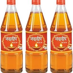 Nandadip Pooja Lamp Oil - 900 ML | Chemical-Free | No- Alcoholic | perfumes Used | Lamp | for Everday Diya Deepak Deepam- (Pack of 3Pc)-image-35