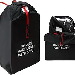 Stroller Travel Bag for Airplane Gate Check-in - Ultra Durable, Water Resistant W/Adjustable Carry Straps - Large Standard or Double Strolle-20