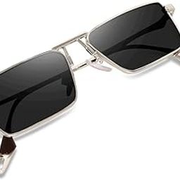 Non Polarized Square sunglasses for men and Women Uv 400 Protection Rectangular Shape Cooling Goggles Shade Sunglass ITALIC (Size- Medium)-9