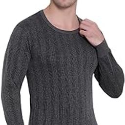 Fashiol Men's Bottom and Top Winter Lower Regular Fit Innerwear Body Warmer Woolen Thermal Set-image-50