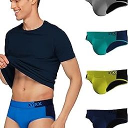 Men's Dualist Micromodal Regular Fit Colorblock Antimicrobial Briefs with No Marks Waistband (Pack of 5)-12