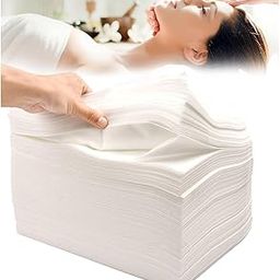 20 Pieces Disposable Bedsheets, Non-Woven Spa Massage Bed Sheets - Table Top Cover Sheets Breathable Sanitry Mats Travel, Hospital, Hotel, Salon Sheets 31 * 67 Inch - White-picture-31