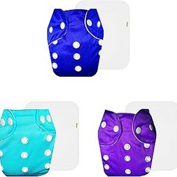 Dumbledo Lite Cloth Diaper with Cotton Insert (Pack of 3) | Soft & Gentle | Breathable | Quick Dry | Perfect for Indian Summers | 3 Months – 2 Years | Unisex Baby-picture-15