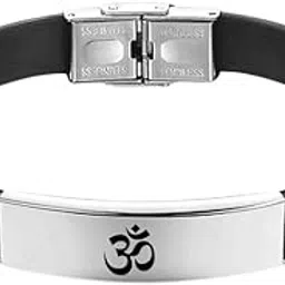 m men style Mens ID Beads | Stainless Steel Leather Bracelet | Silver, Black | Husband |Brother|Boyfriend |Son| Grandpa-picture-23