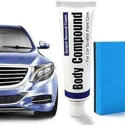 WISELIFE Car Body Scratch Remover and Repair Polishing Wax Kit with Sponge Cream Wax Body Compound Scratch Remover Ideal For Car and Bike Boxes For Organizing w/Handles (S1)-21