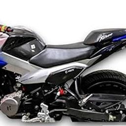Xtreme 125R Bike Removable & Washable PU Leather Waterproof Single Bike Seat Cover for Hero Xtreme 125R (Black)-image-4