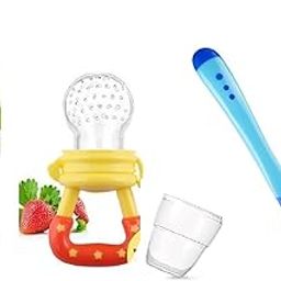Gilli Shopee Baby Fruit Nibbler And Feeder Pacifier Baby Fruit Nipple|Nibbler For Babies With Baby Silicone Tip Heat Sensitive Spoon,Multicolor-picture-15
