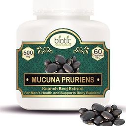 Biotic Mucuna Pruriens Capsules - Kaunch Beej Capsules Kapikachu Capsule 500mg Extract - 60 Veg Capsules-image-17