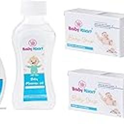 Baby Kaart Baby Care Kit | Baby Powder, Baby Lotion, Baby Massage Oil & Baby Soap (Pack Of 4) | Baby Grooming Kit for New Born Baby-picture-22