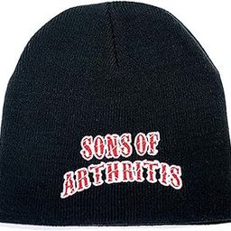 Sons Of Arthritis Black Embroidered Beanie-image-9