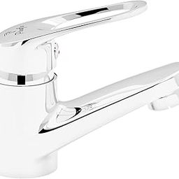 Pixaflo Aquamax Brass Single Lever Basin Mixer with 450 mm Long Braided Hoses (Hot & Cold) (Chrome)-image-76