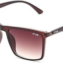 sunglasses| 100% UV protected | Gradient | Full Rim | Rectangular | Men | Large | Shiny Transparent Brown Polycarbonate Frame | Brown Gradient Polycarbonate Lens-picture-13