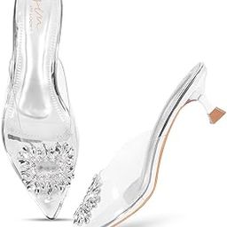 Comfortable and Stylish Kitten Heels Transparent Upper Sandals For women and Girls-image-6