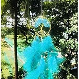 Rooh Dream Catcher Healing Tree Wall Decor & Car Hanging Handmade hangings (Can be Used as Home Decor, Gift, Wall Hangings, Meditation Room, Yoga Temple, Wind Chime & Feather Car Hanging)-image-21
