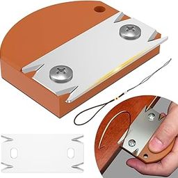 Serplex® Woodworking Edge Trimmer with Replacement Blade, Hand Planer Edge Bander for Burrs, Edge Corner Planer Wood Chamfering Fillet Scraper Edge Banding Cutter for Deburring, Chamfering & Trimming-picture-14