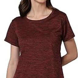 Urban Komfort Women's Athleisure Short Sleeve Sports Gym Workout Exercise Anti Odor Polyester Tshirt-image-49