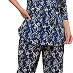 Women's Cotton Printed Relaxed Night Suit-image-10
