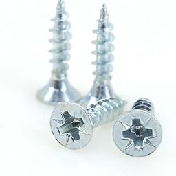 Rely®⇒ Pcs-100) 4x20 mm Chipboard Screw Philips Ponzi Flat Head Tapping Screws |Self Tapping, Self Drilling Wood Screw for Fixing Wood, Plywood, Plasterboard, Industrial & Home Use in Wood, Board-image-17