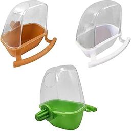 BNF® 3X Bird Cage Feeder Parrot Feeding Station Water Bowl Parakeets with Perch|Pet Supplies | Bird Supplies | Feeders|3 Feeder-image-75