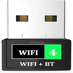 GR Deals 2 in 1 Wireless BT WiFi Dongle, Dual Band Bluetooth and WiFi Adapter for PC/Laptop/Desktop, WiFi Bluetooth Dongle (Upto 150 Mbps, 4.2GHz). (Black)-7