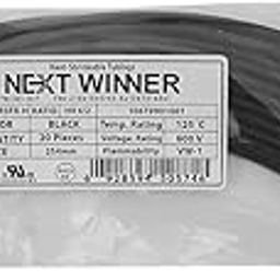 NEXTWINNER 4mm Black Color Polyolefin Heat Shrink Tube 254mm Long Pack of 20pcs-image-35