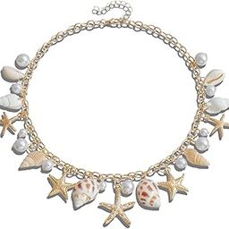 Waist Chain, ​​Sexy Adjustable Pearl & Seashell Hip/Belly Chain for women, for Saree & Bikini | Beachwear Body Jewelry (Gold Adjustable)-6